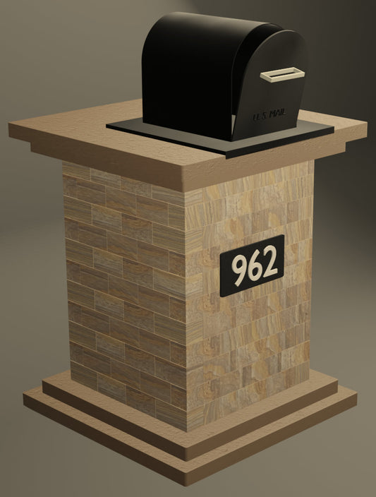 Tile Mailbox MAILBOXES, Stone Tile – knoxstoneandtile